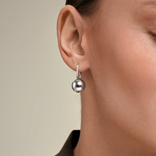 Серьги Конго из серебра без камней