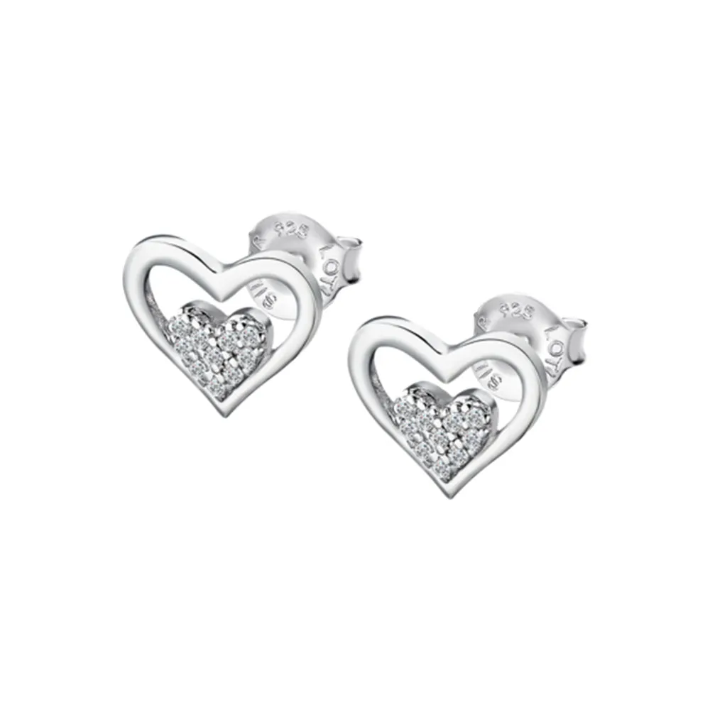 Cercei Pusete din argint cu Cubic Zirconia Incolor