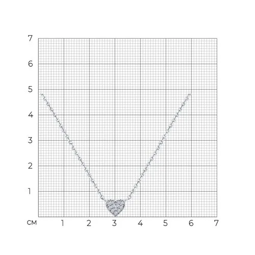 Colier din argint cu Cubic Zirconia Incolor