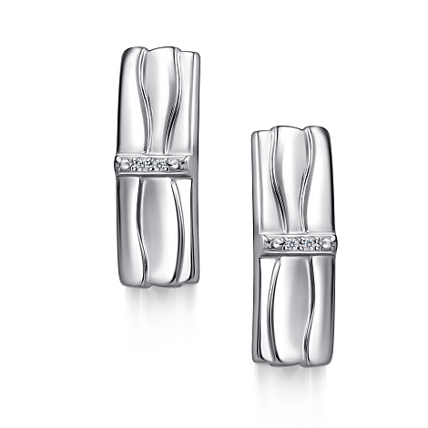 Cercei din argint  cu pietre Diamant