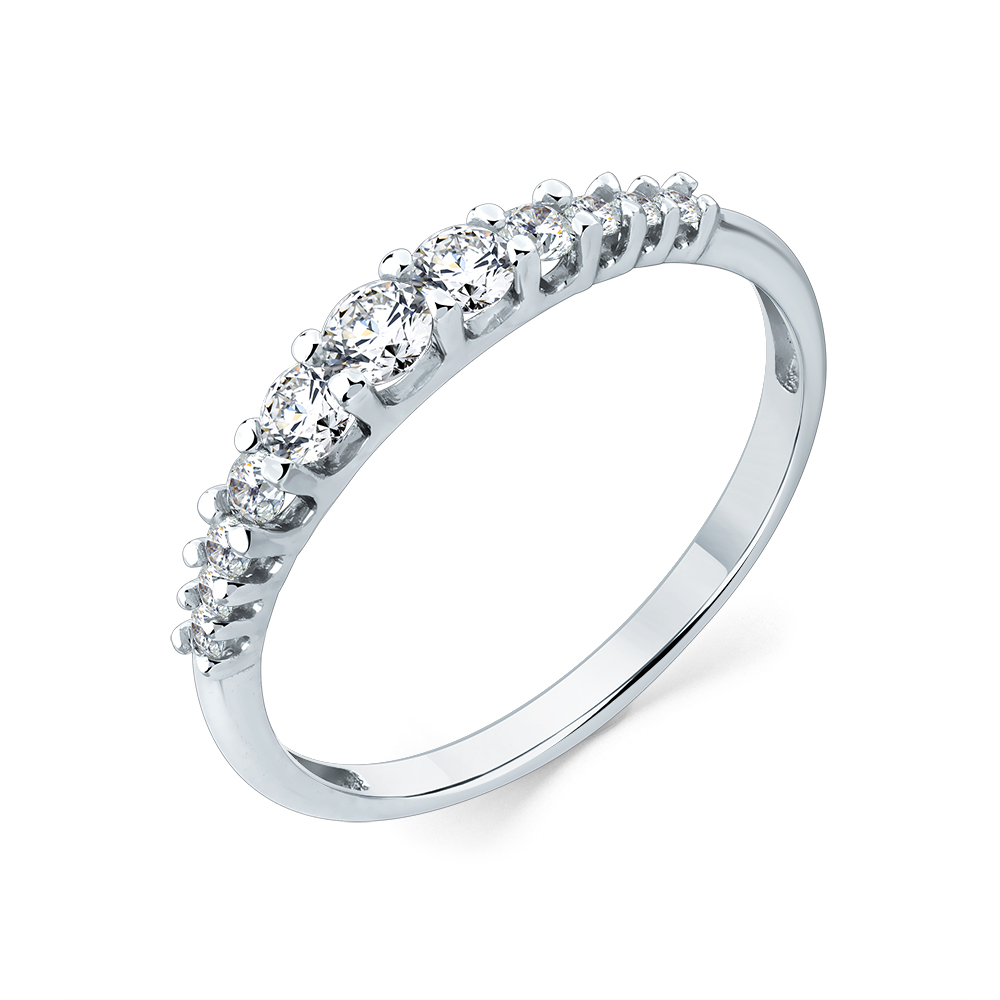 Inel din aur alb cu pietre Diamant