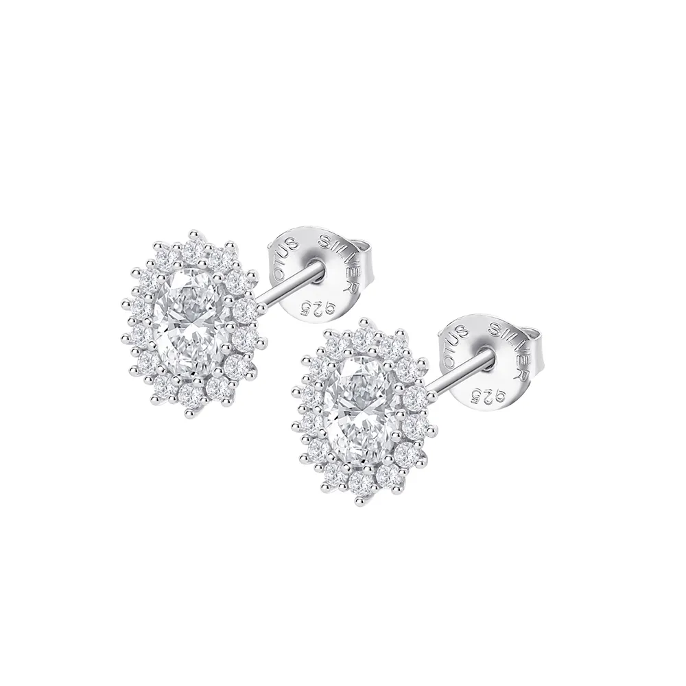 Cercei Pusete din argint cu Cubic Zirconia Incolor