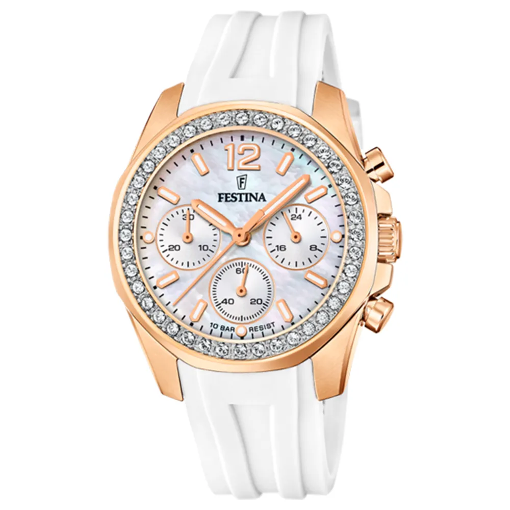 Часы FESTINA с камнями Swarovski