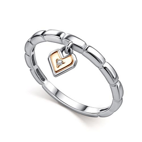 Inel din argint  cu pietre Diamant