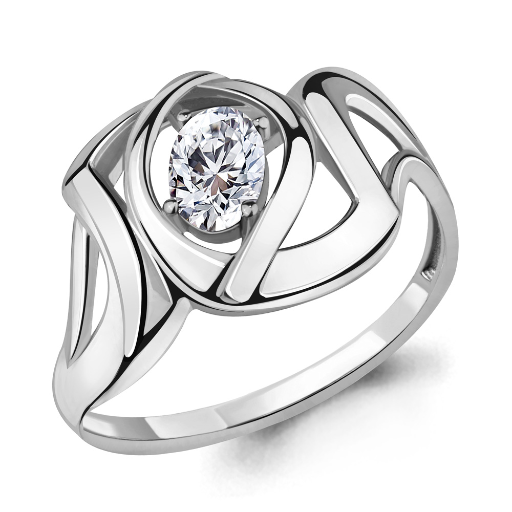 Inel din argint  cu pietre Cubic Zirconia Incolor