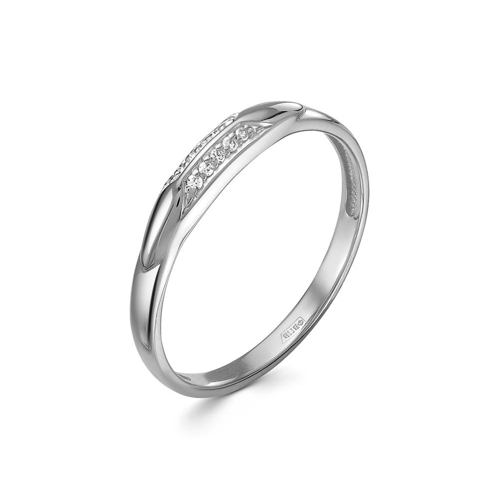 Inel din aur alb cu pietre Diamant