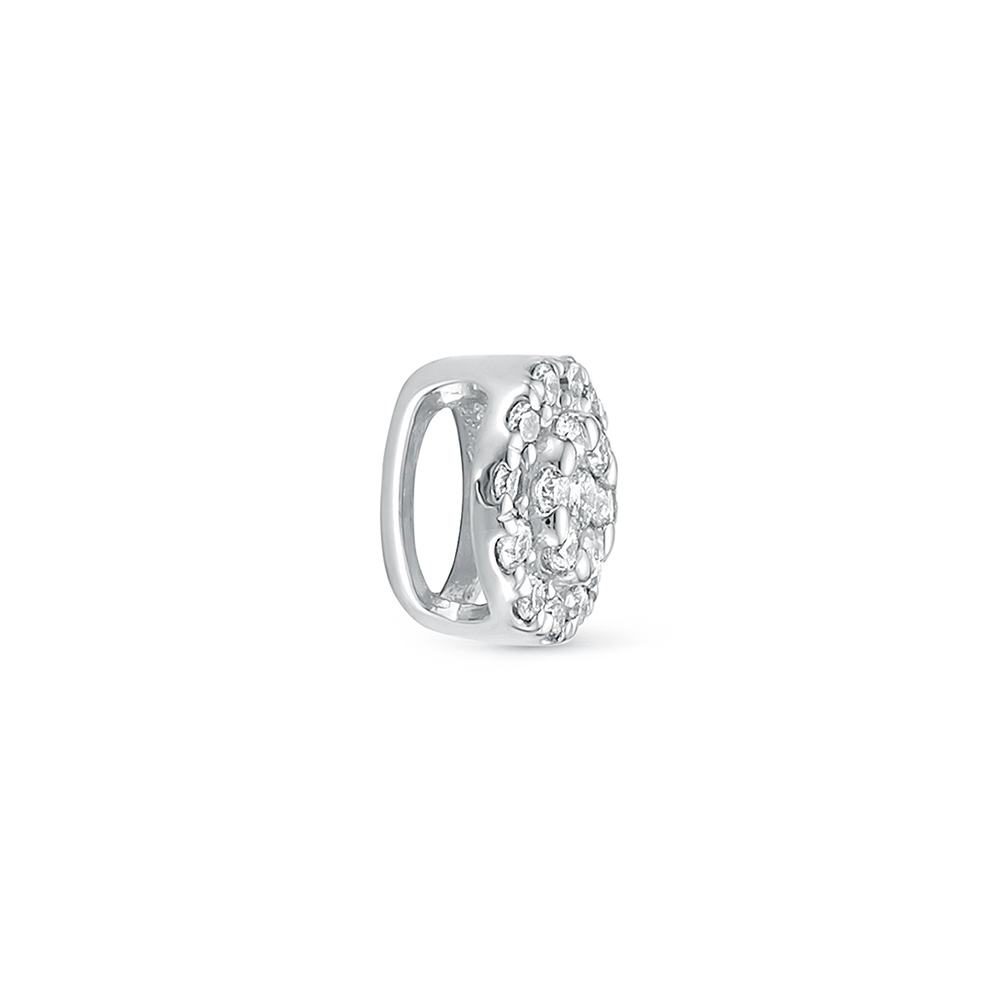 Pandantiv din aur alb cu pietre Diamant