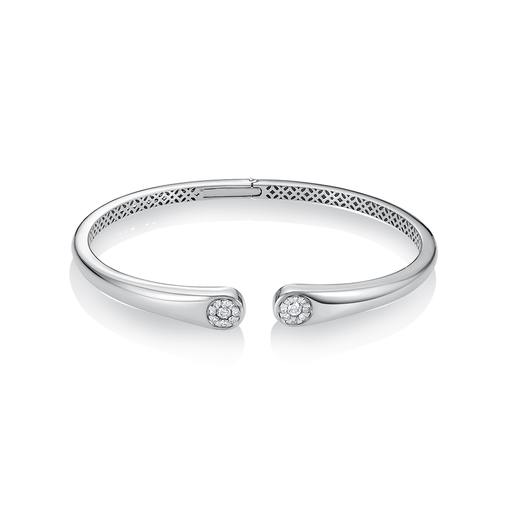 Brățară din aur alb cu pietre Diamant