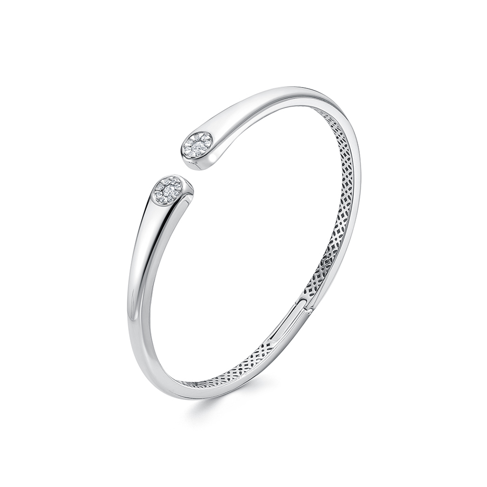 Brățară din aur alb cu pietre Diamant