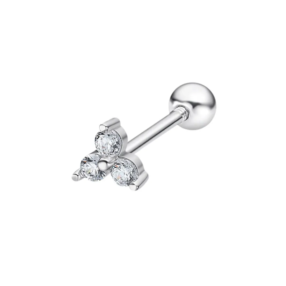 Cercel din argint cu Cubic Zirconia Incolor