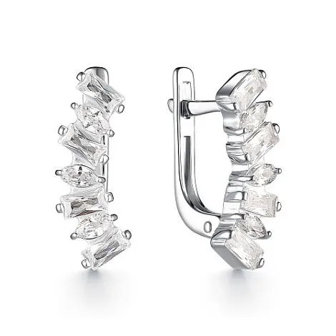 Cercei din argint cu Cubic Zirconia Incolor