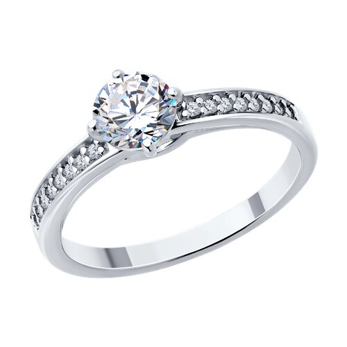Inel din argint  cu pietre Cubic Zirconia Incolor