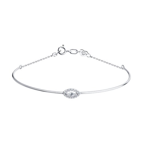 Brățară din aur alb cu pietre Diamant