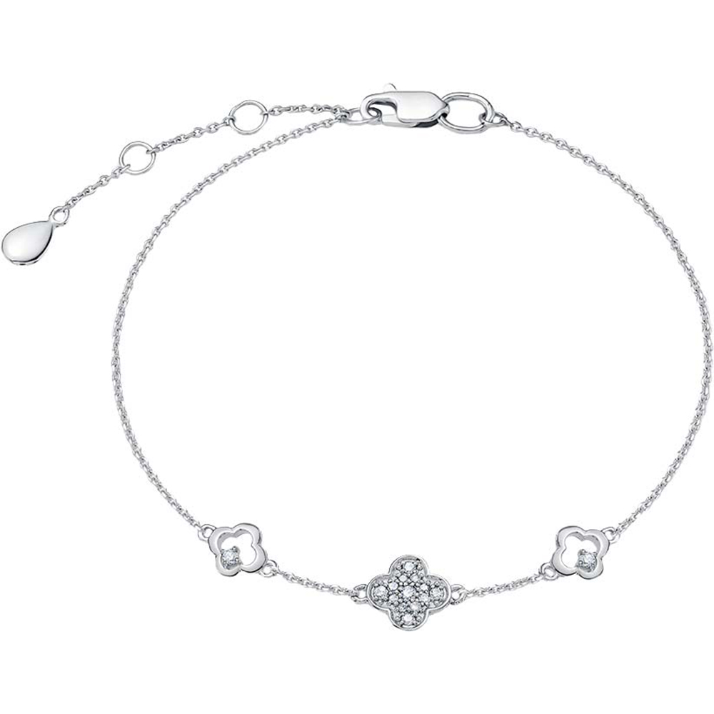 Brățară din aur alb cu pietre Diamant