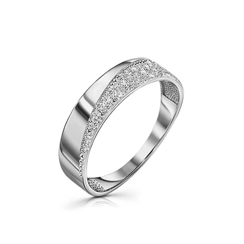 Inel din argint  cu pietre Cubic Zirconia Incolor