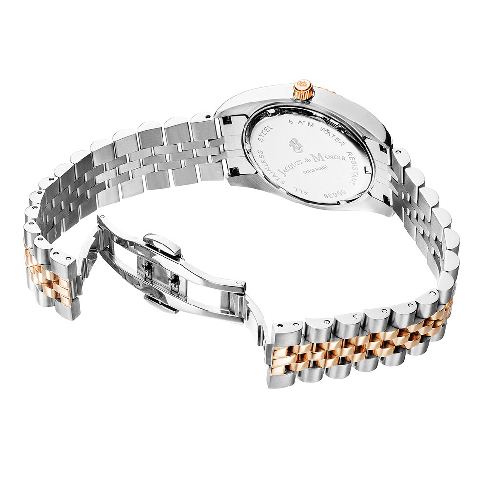 Часы JACQUES DU MANOIR с камнями Swarovski