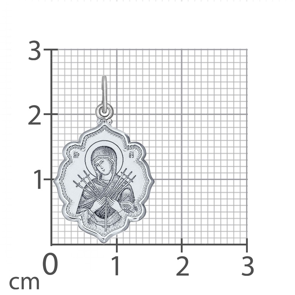 Иконка из серебра без камней