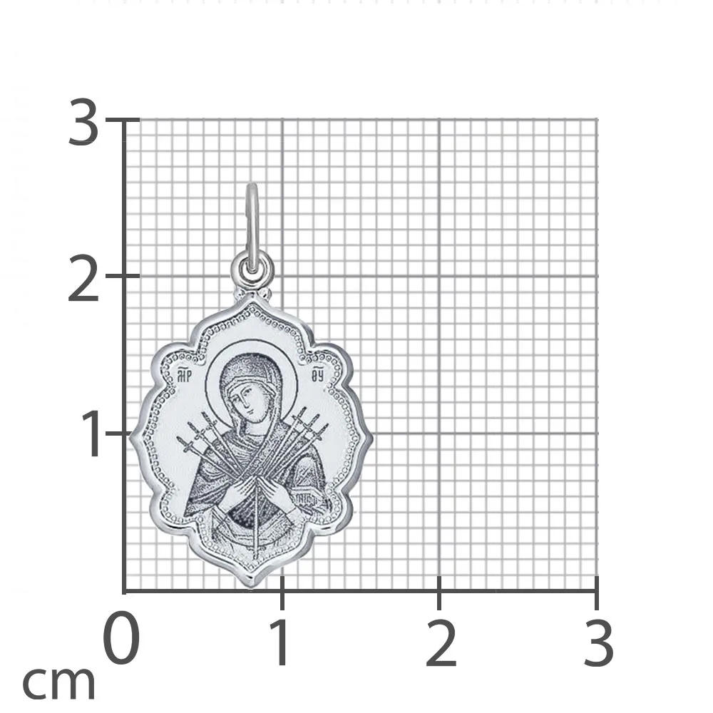 Иконка из серебра без камней