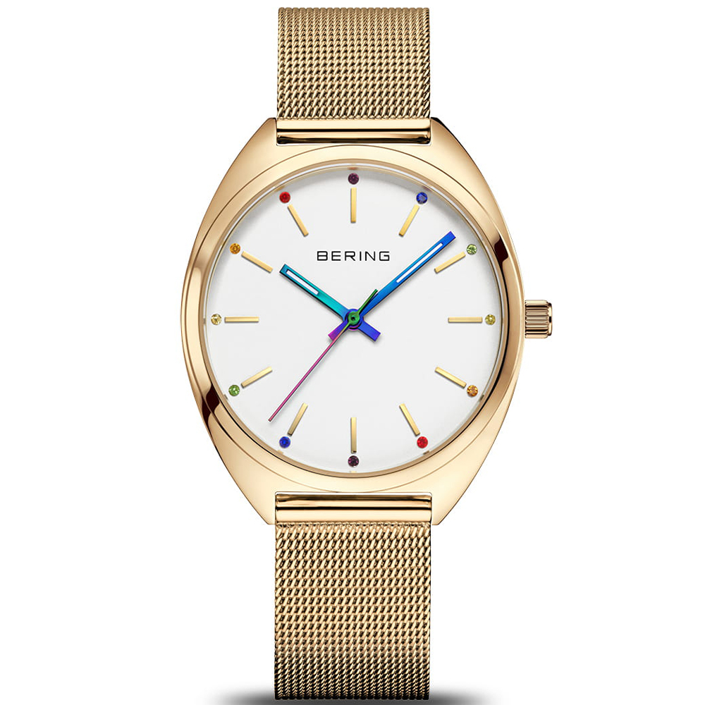 Часы BERING с камнями Swarovski разноцветные\n
