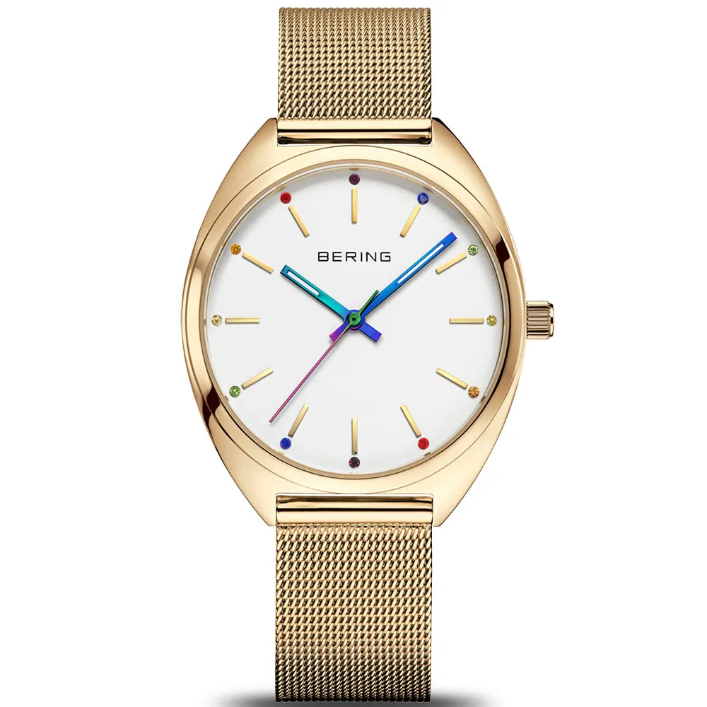 Часы BERING с камнями Swarovski разноцветные\n