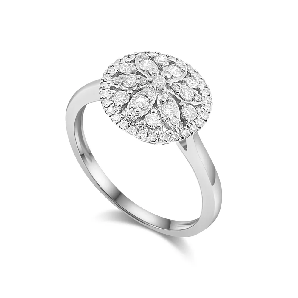 Inel din aur alb cu Diamant