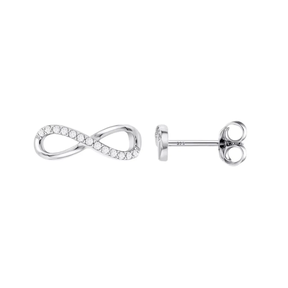 Cercei Pusete din argint cu Cubic Zirconia Incolor