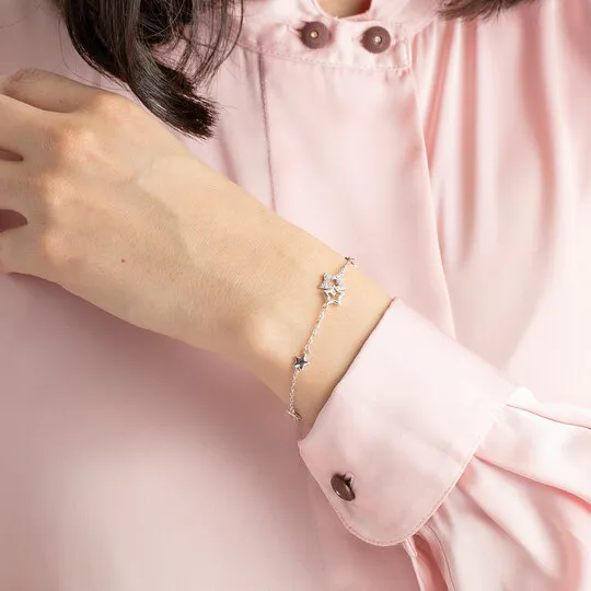 Brățară Stea din argint cu Cubic Zirconia Incolor