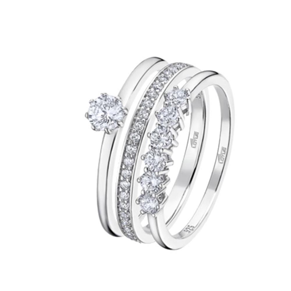 Inel din argint  cu pietre Cubic Zirconia Incolor