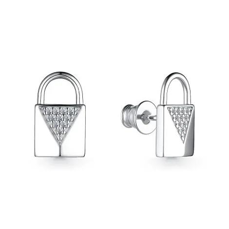 Cercei Pusete din argint cu Cubic Zirconia Incolor