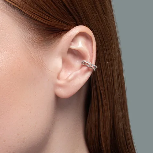 Cercel din argint cu Cubic Zirconia Incolor