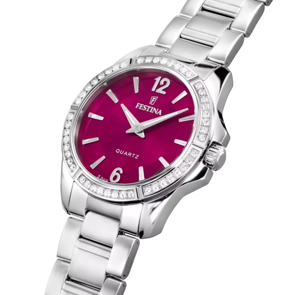 Часы FESTINA с камнями Swarovski