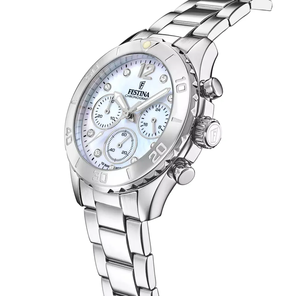 Часы FESTINA с камнями Swarovski