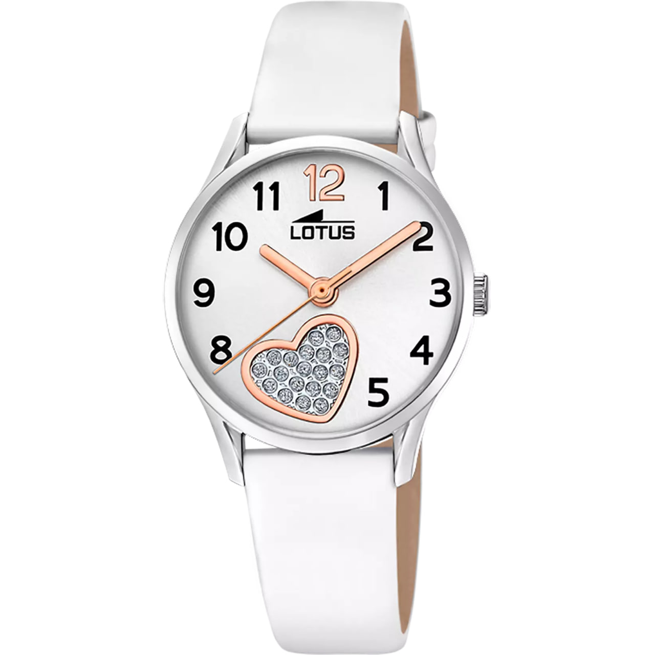 Ceas Junior din oțel cu pietre Swarovski