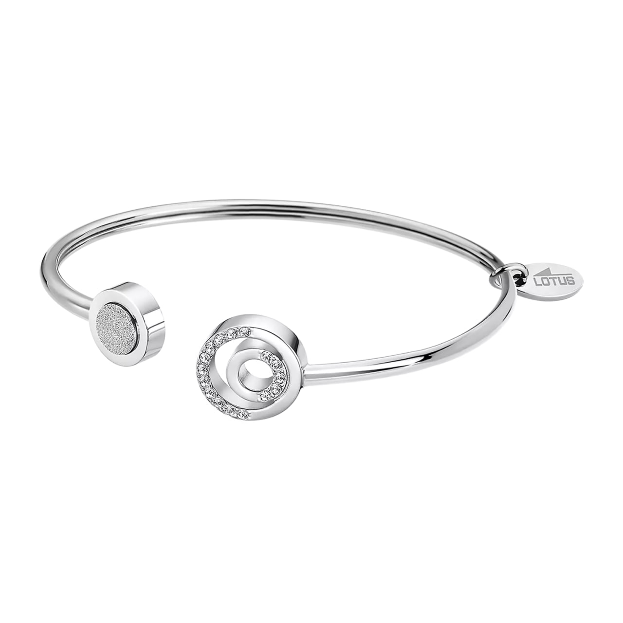 Brățara din oțel  cu pietre Cubic Zirconia Incolor