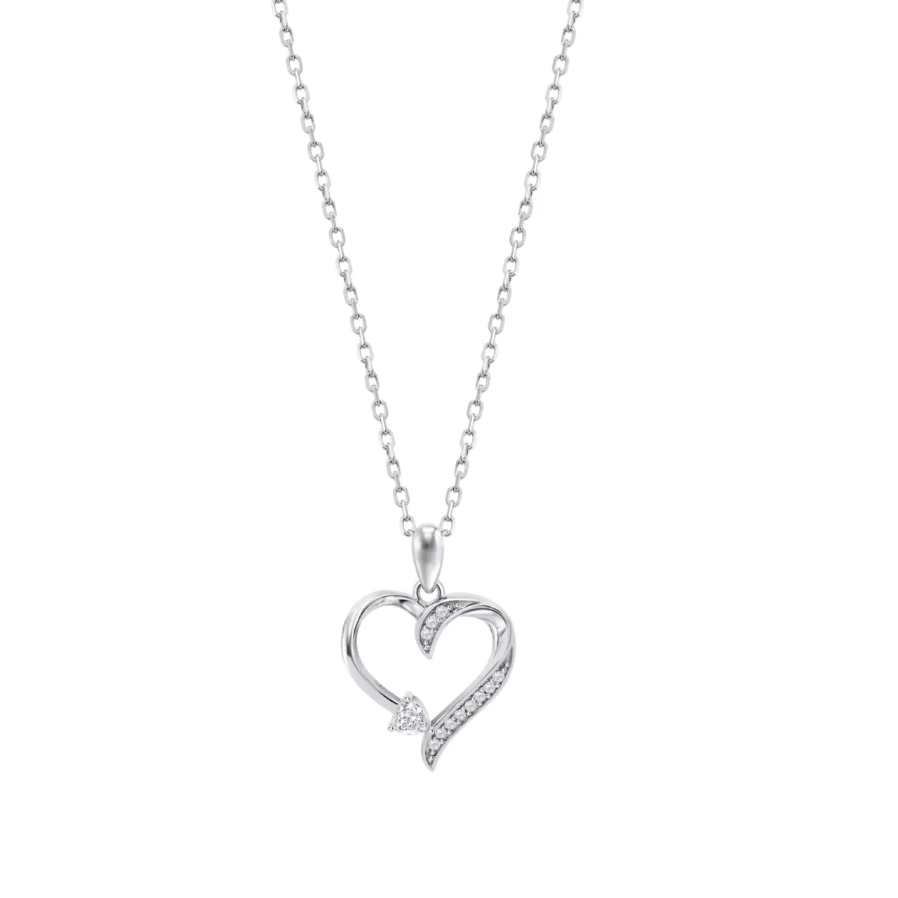 Colier din argint cu Cubic Zirconia Incolor
