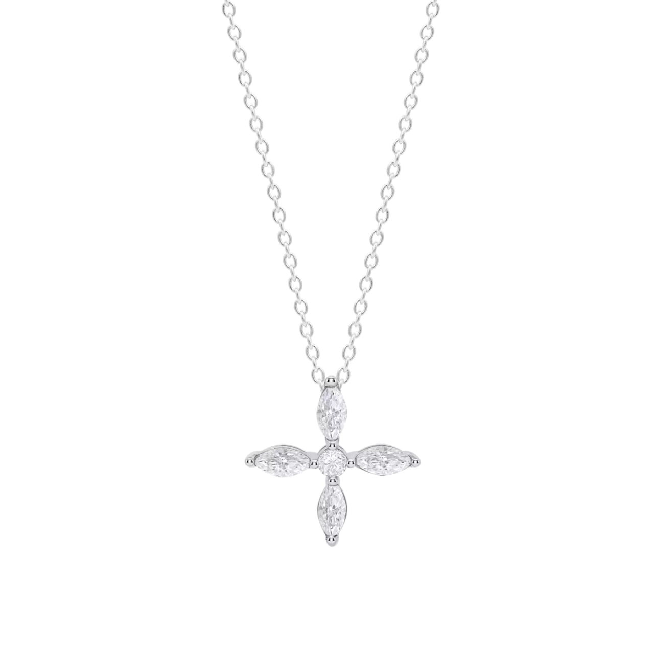 Colier din argint  cu pietre Cubic Zirconia Incolor