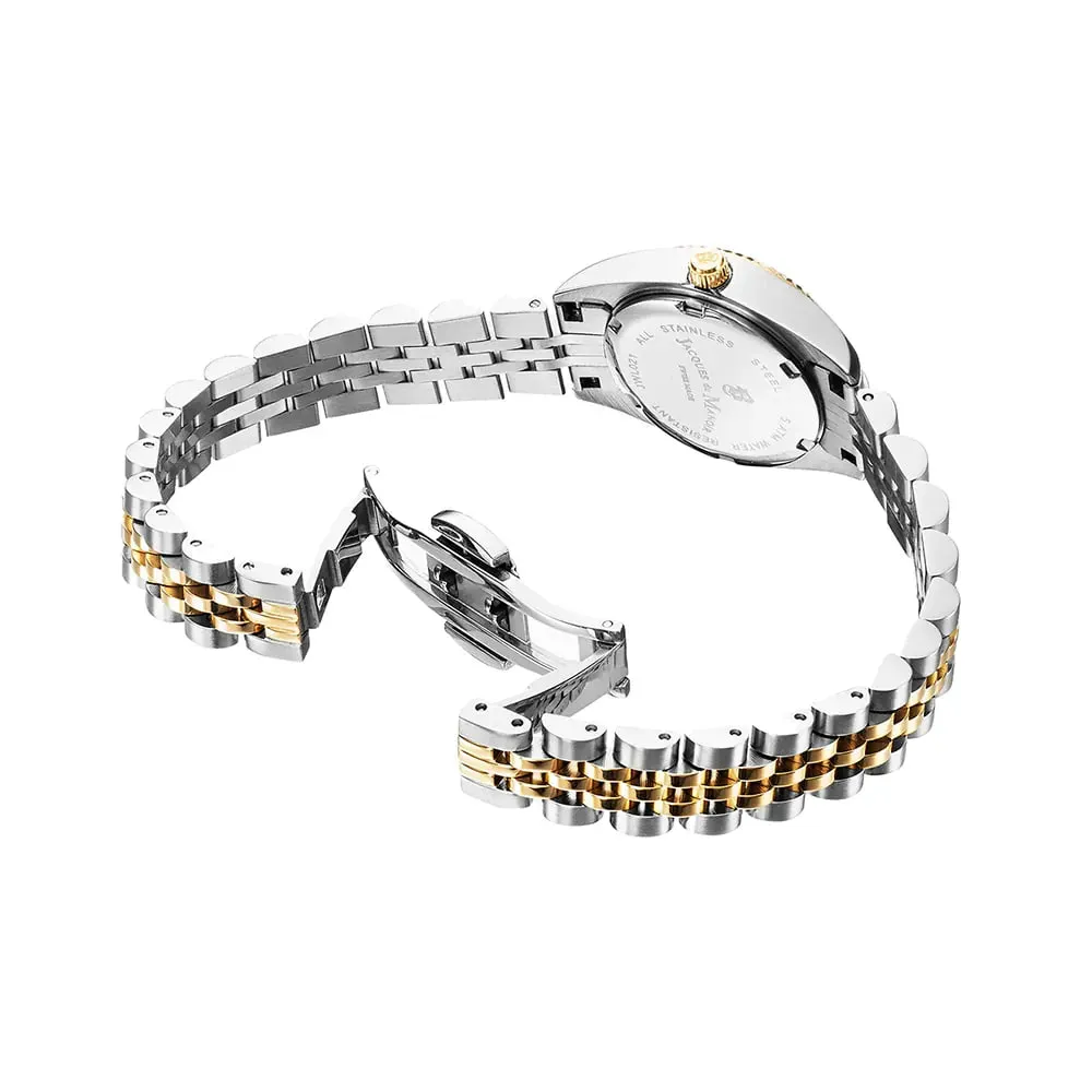 Часы JACQUES DU MANOIR с камнями Swarovski