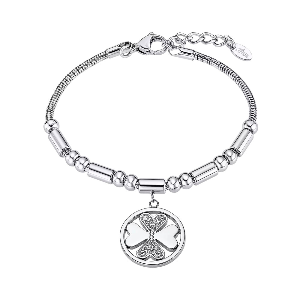 Brățara din oțel  cu pietre Cubic Zirconia Incolor