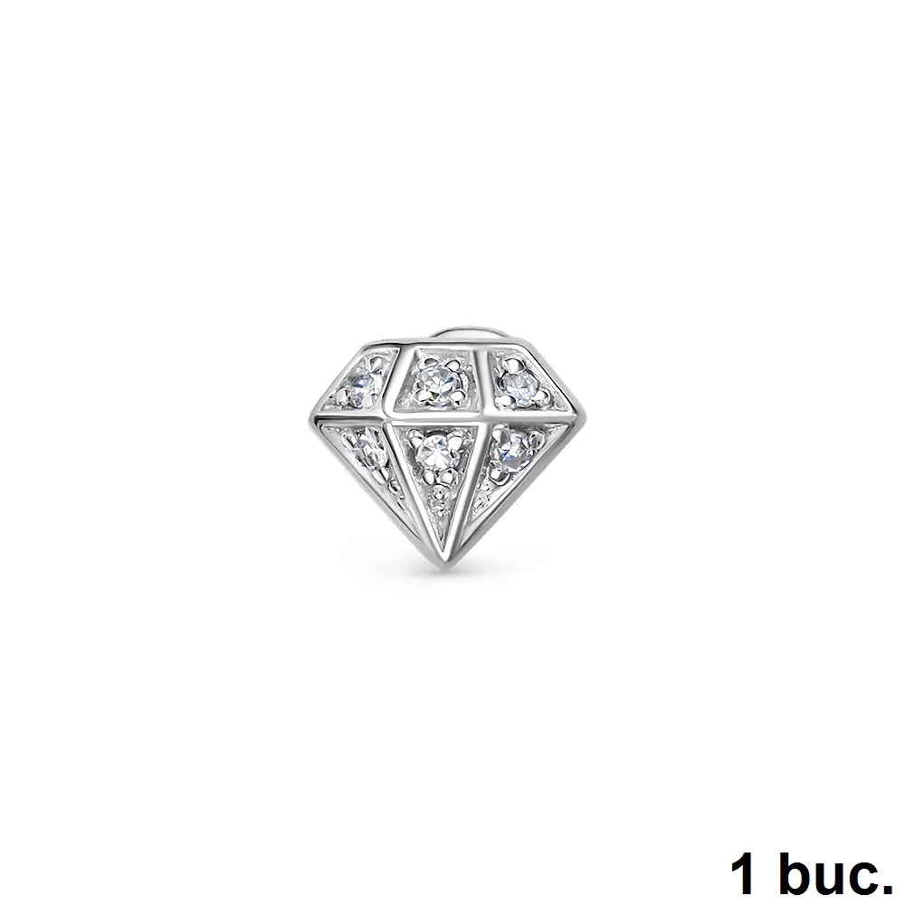 Cercel din aur alb cu Diamant
