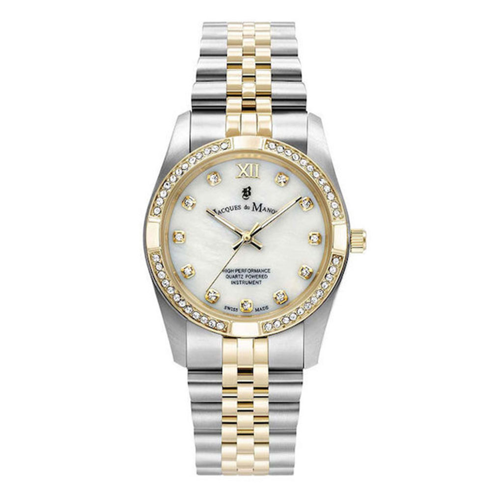 Часы JACQUES DU MANOIR с камнями Swarovski