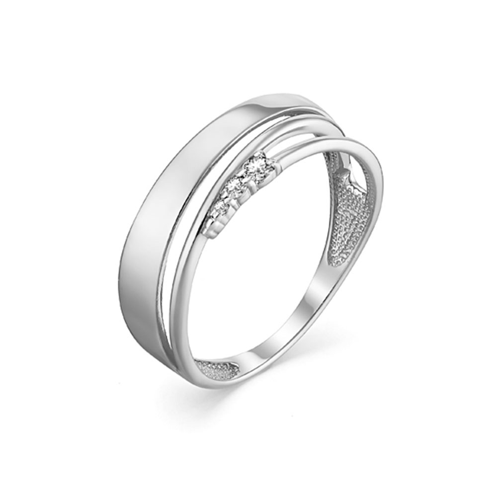 Inel din argint  cu pietre Cubic Zirconia Incolor