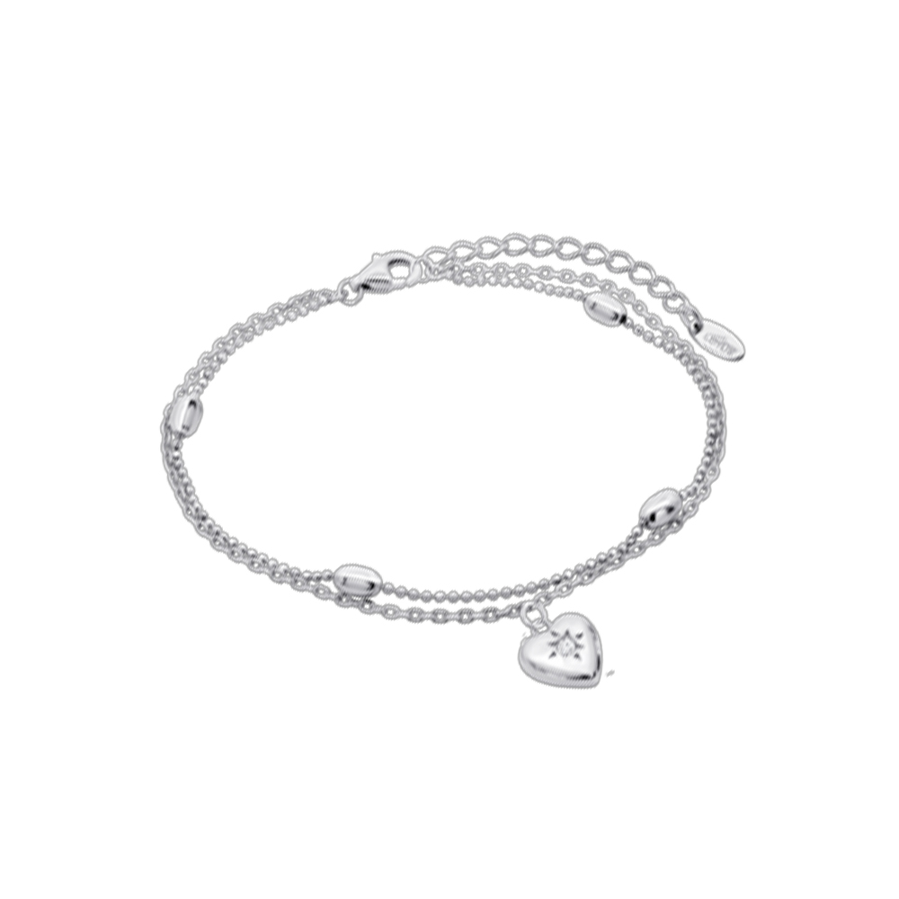 Brățară Love din argint  cu pietre Cubic Zirconia Incolor