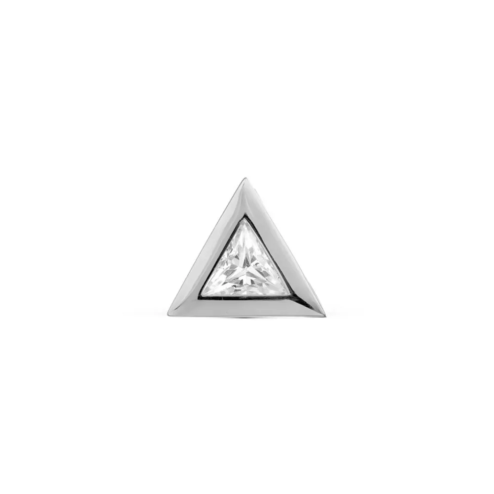 Pandantiv din aur alb cu Cubic Zirconia Incolor