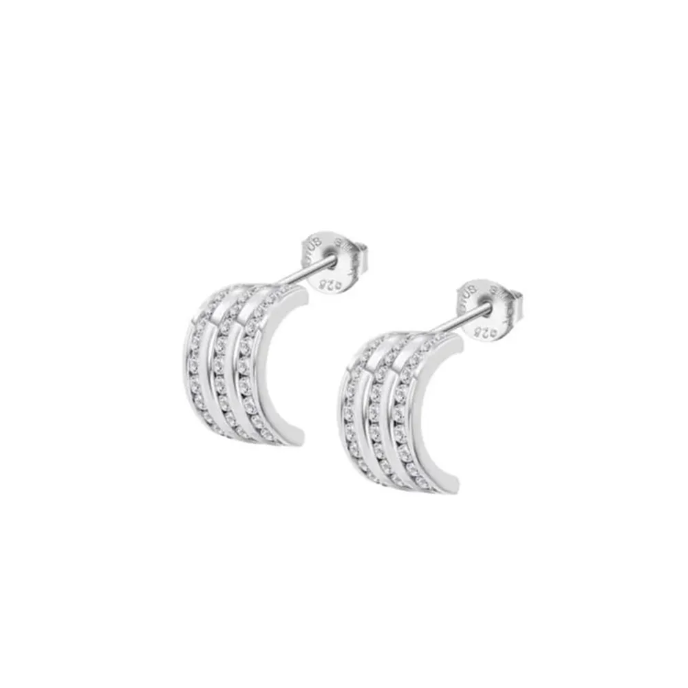 Cercei Pusete din argint cu Cubic Zirconia Incolor