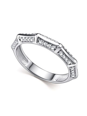 Inel din argint  cu pietre Cubic Zirconia Incolor