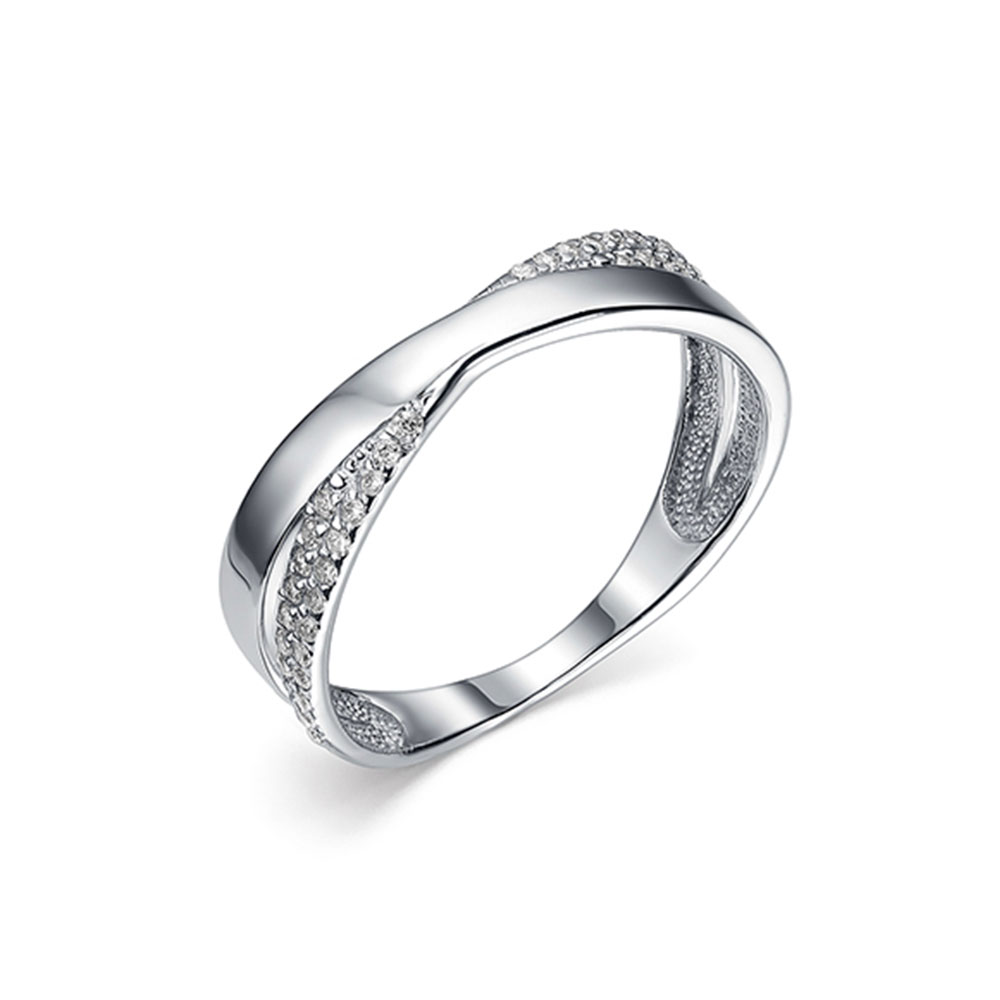 Inel din argint  cu pietre Cubic Zirconia Incolor