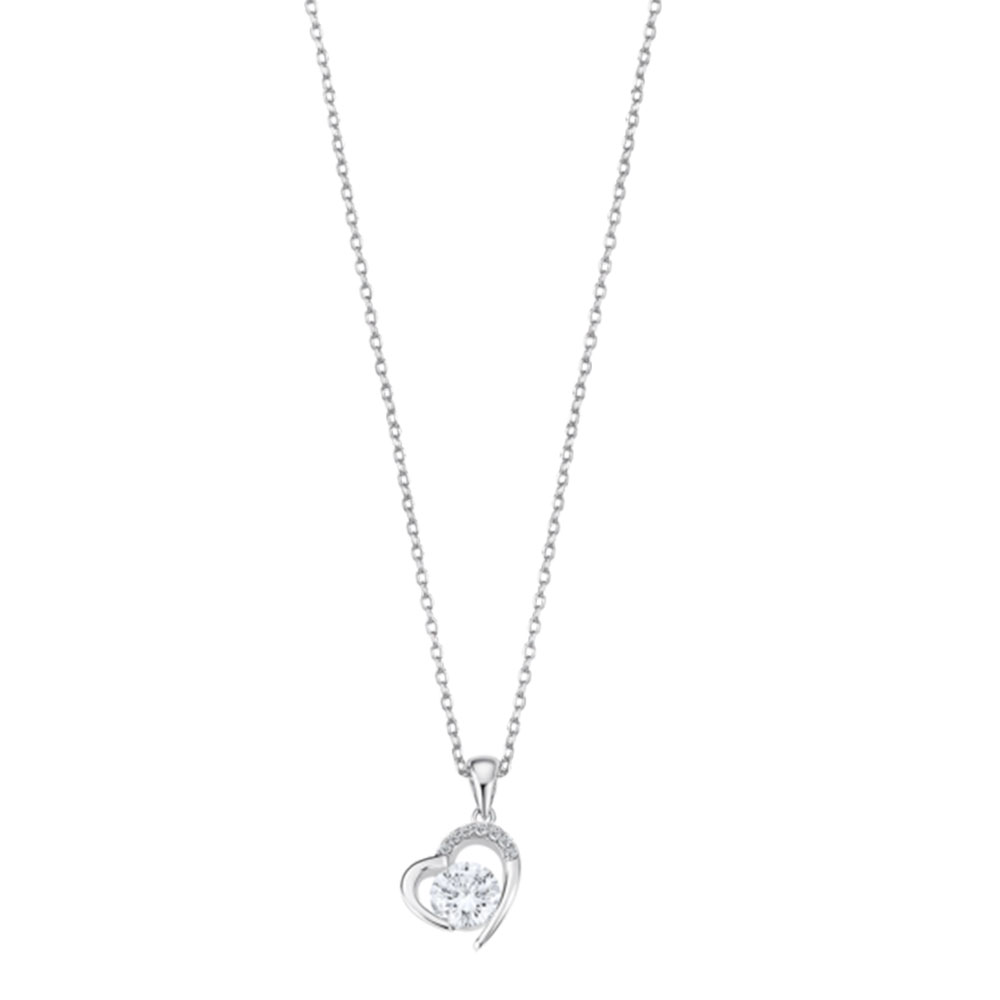 Colier din argint  cu pietre Cubic Zirconia Incolor