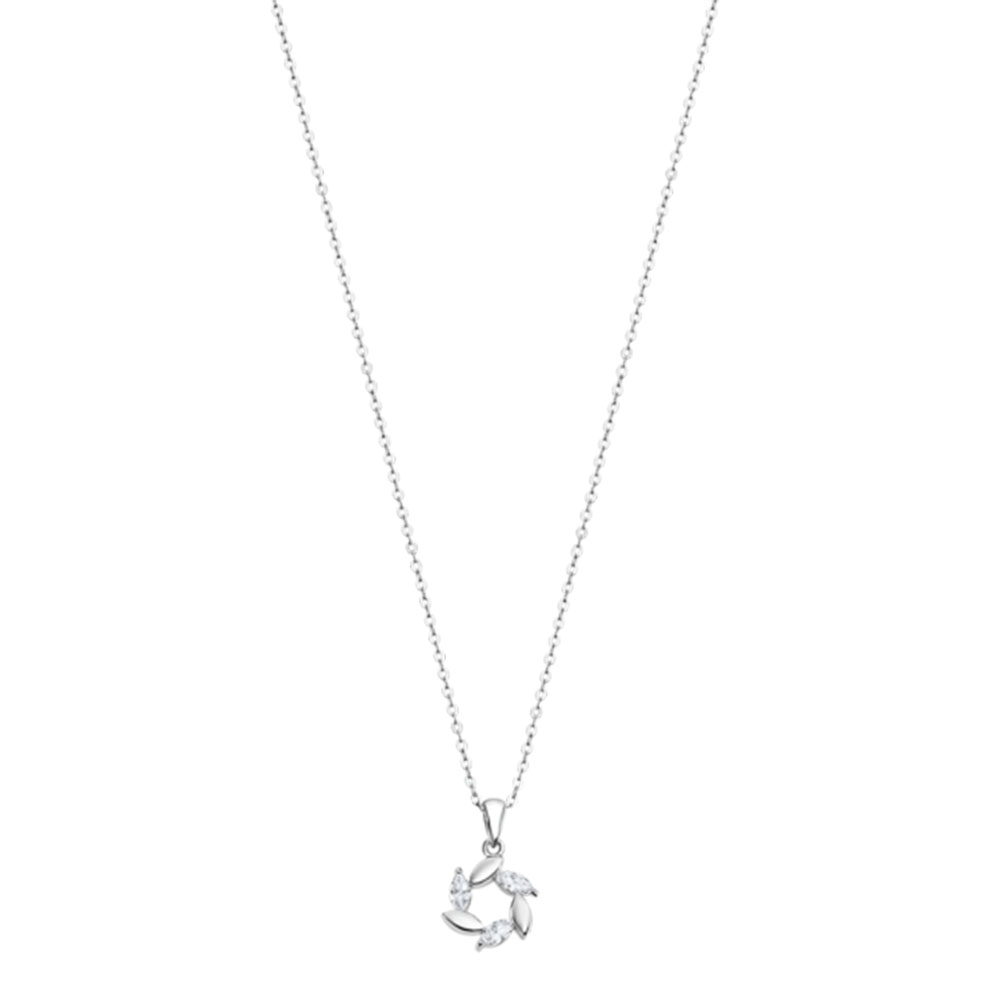 Colier din argint  cu pietre Cubic Zirconia Incolor