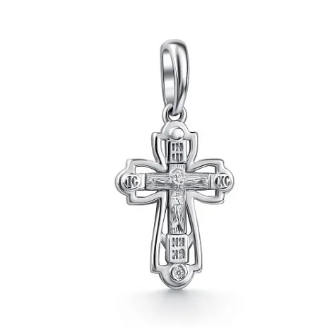Cruce din argint cu Diamant