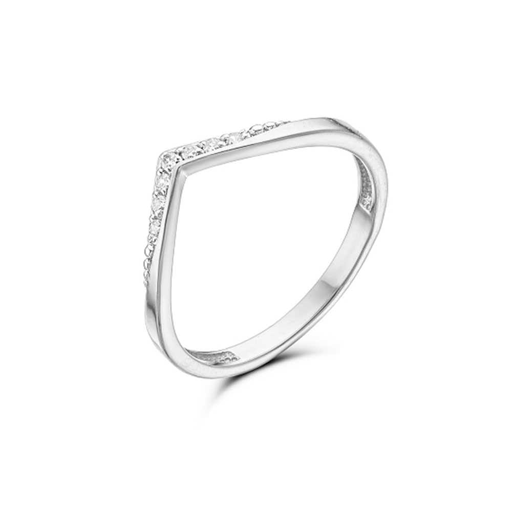 Inel din argint  cu pietre Cubic Zirconia Incolor